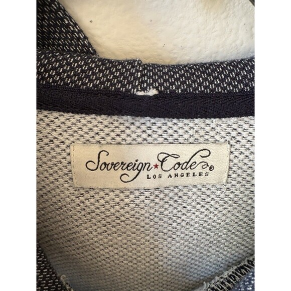 Sovereign Code Men's Blue/White Long Sleeve Hoodie Size Large - Picture 2 of 5